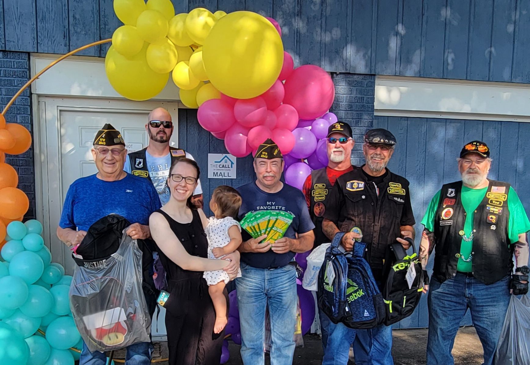 Veterans donate school supplies to The Call